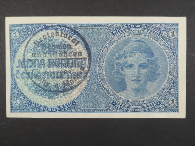 1 K 1938 série A 055, ruční přetisk