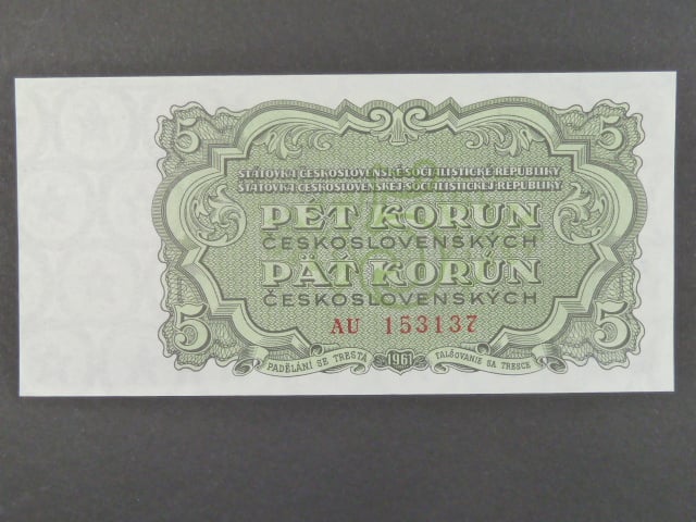 5 Kčs 1961 série AU