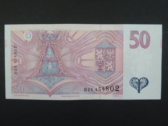 50 Kč 1994 s. B 24, Baj. CZ 17, Pi. 17