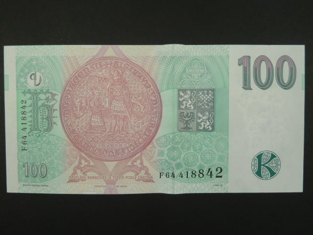 100 Kč 1997 série F 64