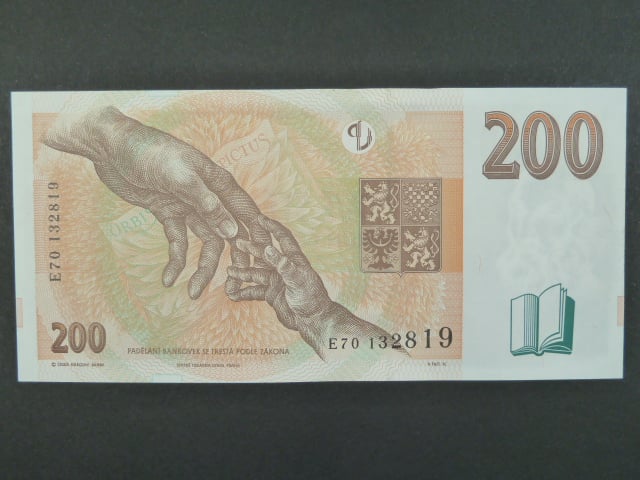 200 Kč 1998 s. E 70, Baj. CZ 20, Pi. 19