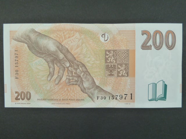 200 Kč 1998 s. F 30, Baj. CZ 20, Pi. 19