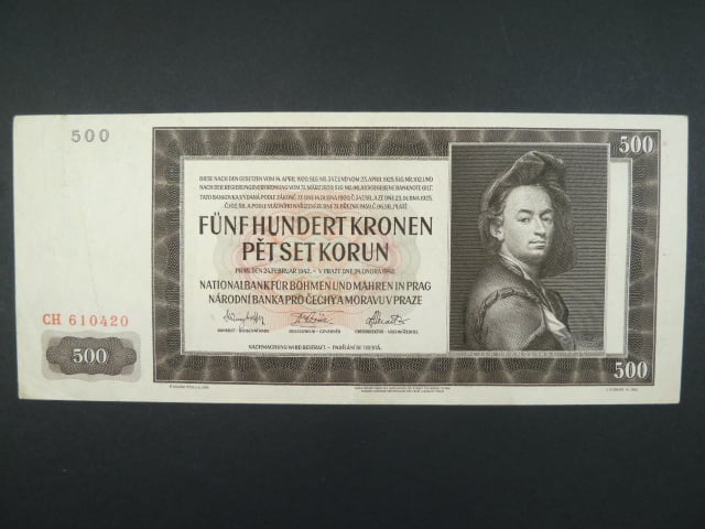 500 K 24.2.1942, I. vydání, série CH