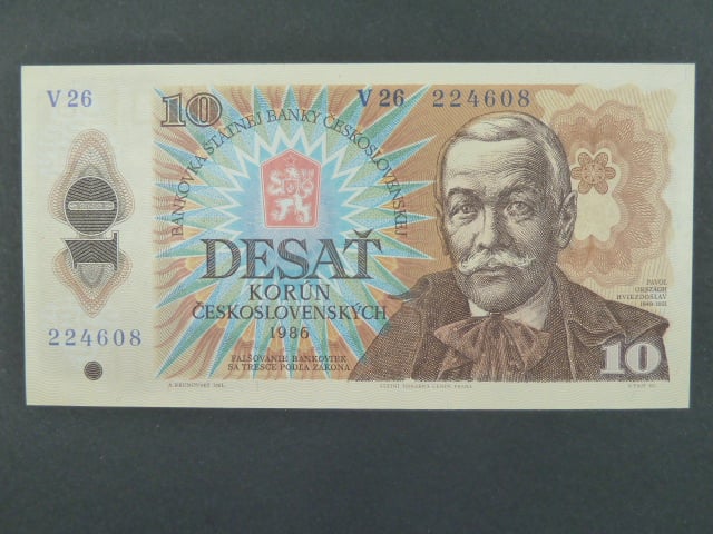 10 Kčs 1986 s. V 26