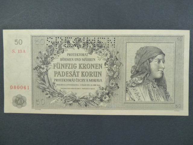 50 K 25.9.1944 série 13 A perf. SPECIMEN