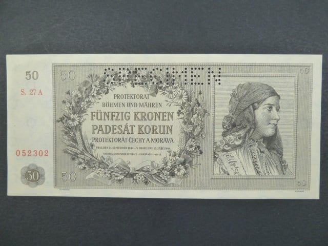 50 K 25.9.1944 série 27 A perf. SPECIMEN