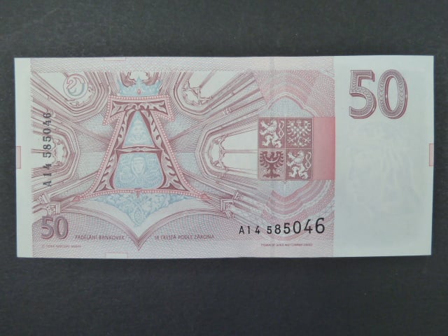 50 Kč 1993 s. A 14, Baj. CZ 4a