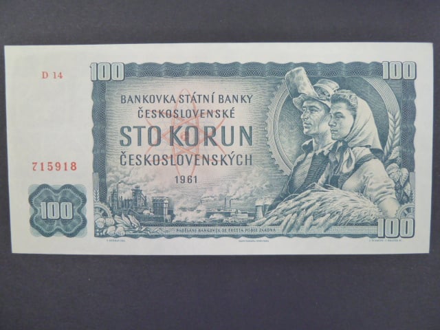 100 Kčs 1961 série D 14