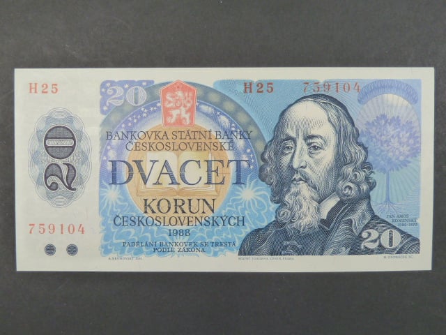20 Kčs 1988 s. H 25