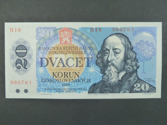 20 Kčs 1988 s. H 19