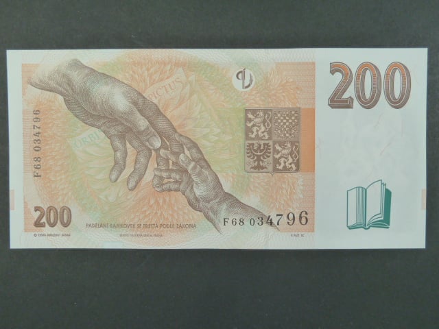 200 Kč 1998 s. F 68, Baj. CZ 20, Pi. 19