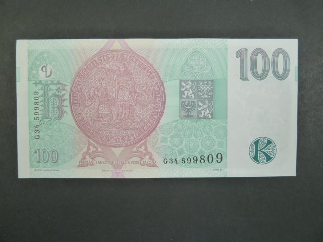 100 Kč 1997 série G 34