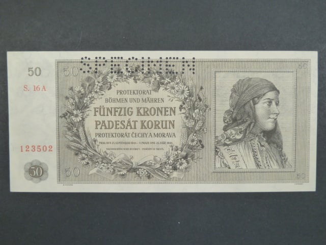 50 K 25.9.1944 série 16 A perf. SPECIMEN