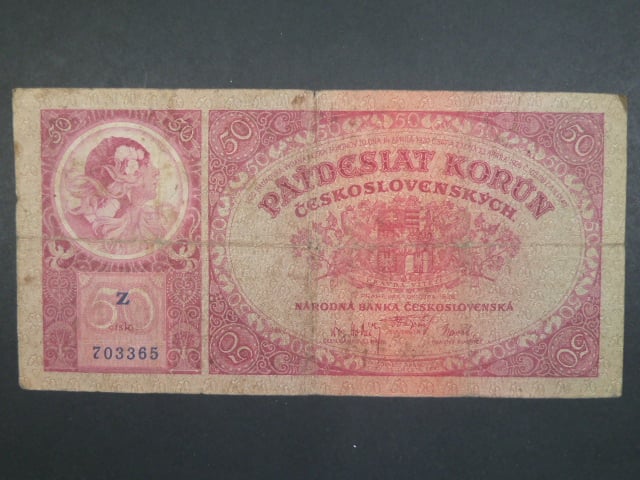 50 Kč 1.10.1929, serie Z