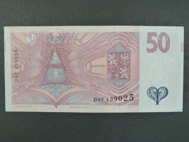 50 Kč 1997 s. D 67, Baj. CZ 17, Pi. 17