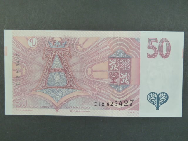50 Kč 1997 s. D 12, Baj. CZ 17, Pi. 17