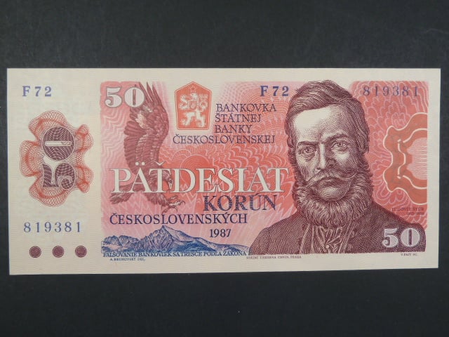 50 Kčs 1987 s. F 72