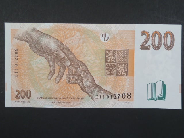200 Kč 1998 s. E 11, Baj. CZ 20, Pi. 19