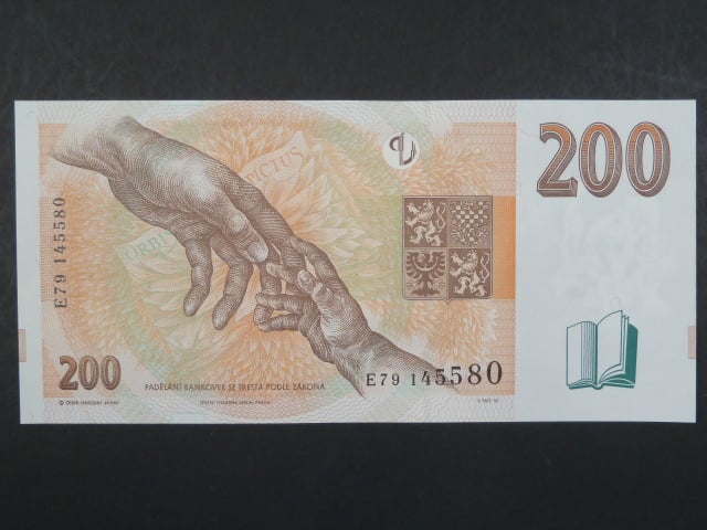 200 Kč 1998 s. E 79, Baj. CZ 20, Pi. 19