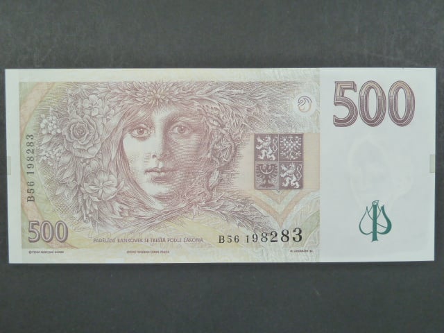 500 Kč 1997 s. B 56, Baj. CZ 13, Pi. 14