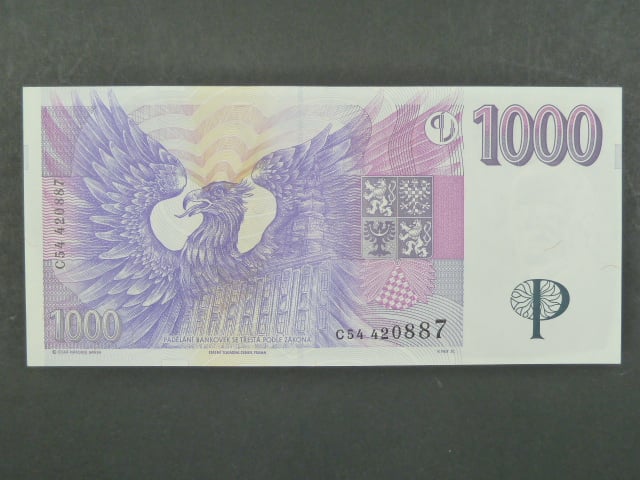 1000 Kč 1996 s. C 54, Baj. CZ 16, Pi. 15