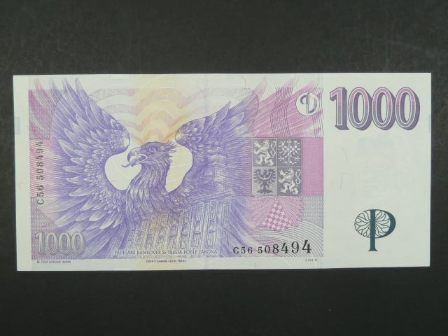 1000 Kč 1996 s. C 56, Baj. CZ 16, Pi. 15