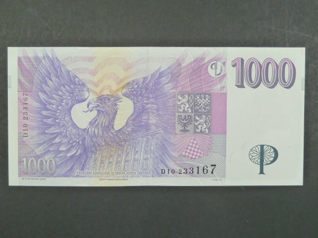 1000 Kč 1996 s. D 10, Baj. CZ 16, Pi. 15