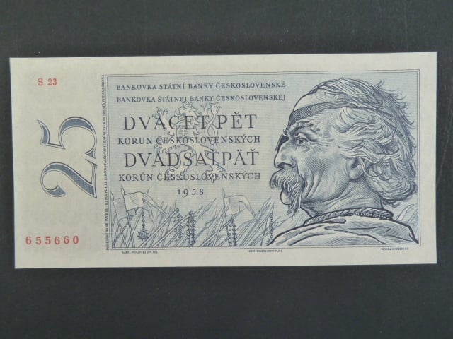 25 Kčs 1958 s. S 23