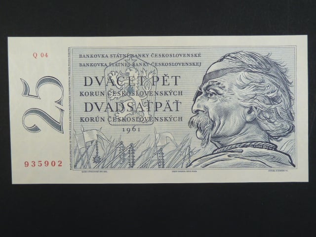 25 Kčs 1961 s. Q 04
