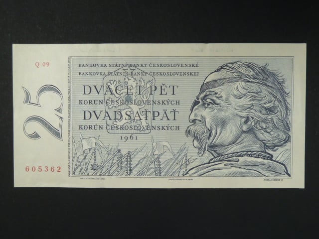 25 Kčs 1961 s. Q 09