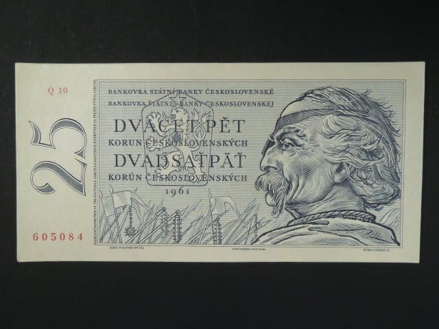 25 Kčs 1961 s. Q 10