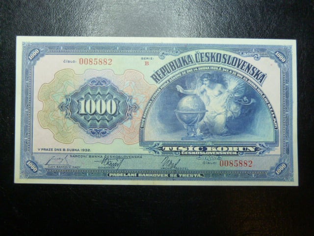 1000 Kč 8.4.1932, serie B