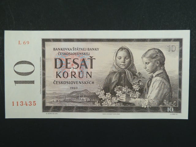 10 Kčs 1960 s. L 69