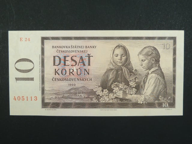 10 Kčs 1960 s. E 24