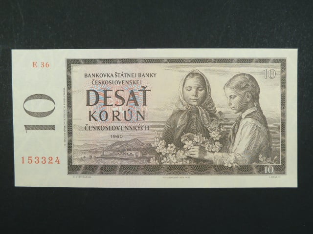 10 Kčs 1960 s. E 36