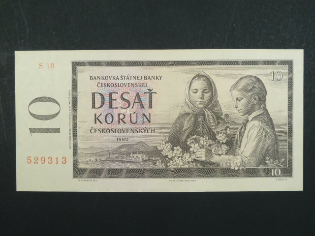 10 Kčs 1960 s. S 18