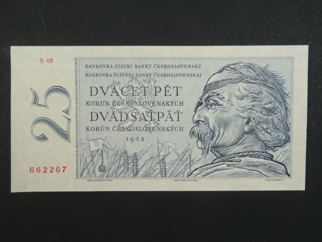 25 Kčs 1958 s. S 08