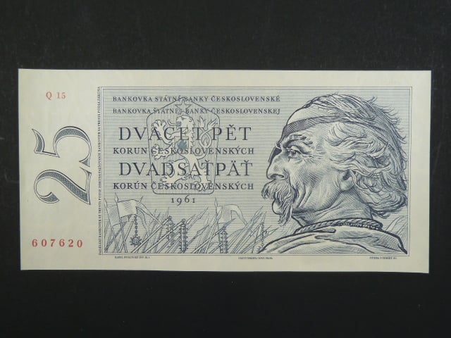 25 Kčs 1961 s. Q 15