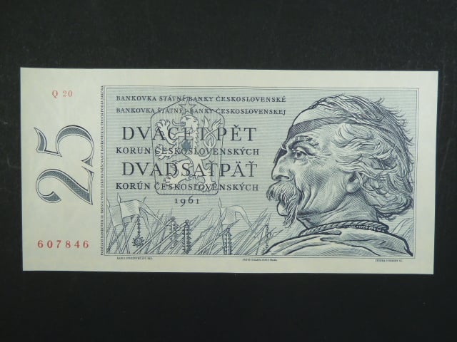 25 Kčs 1961 s. Q 20