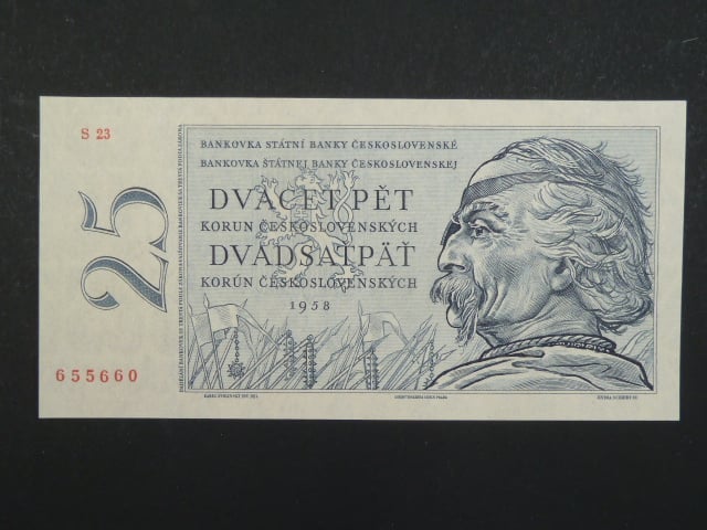 25 Kčs 1958 s. S 23