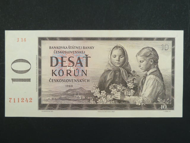 10 Kčs 1960 s. J 14