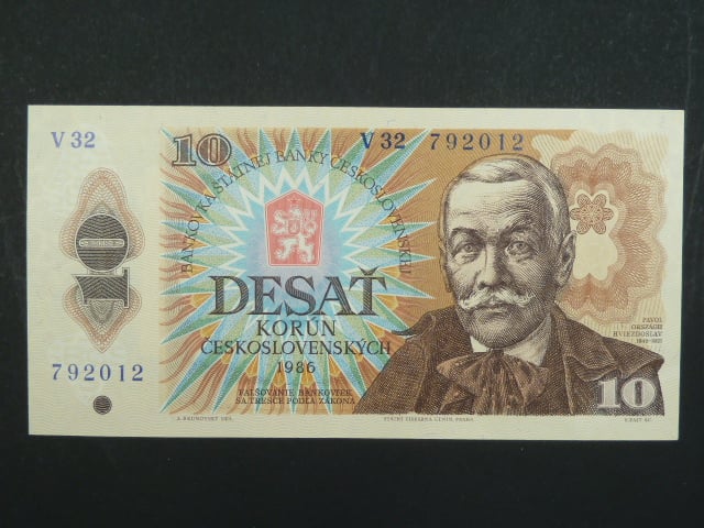 10 Kčs 1986 s. V 32