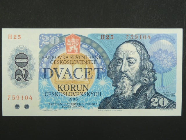 20 Kčs 1988 s. H 25