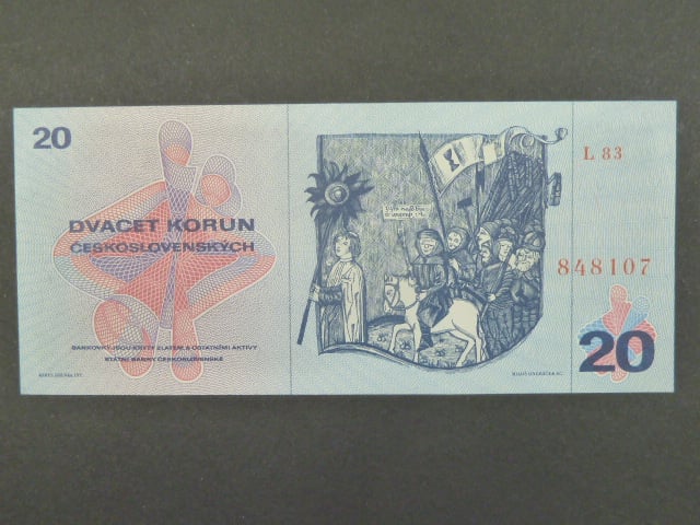 20 Kčs 1970 s.H 80