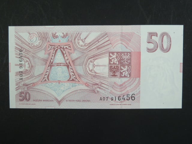 50 Kč 1993 s. A 07, Baj. CZ 4a