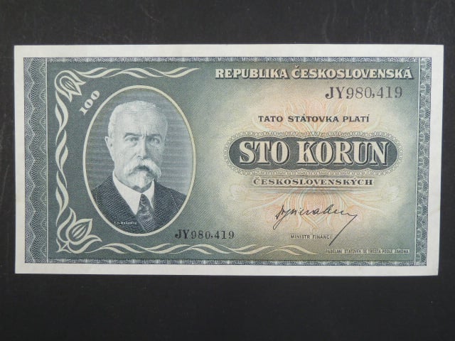 100 Kčs 1945 série JY