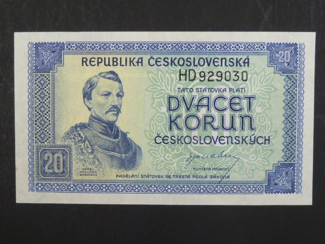 20 Kčs 1945 série HD