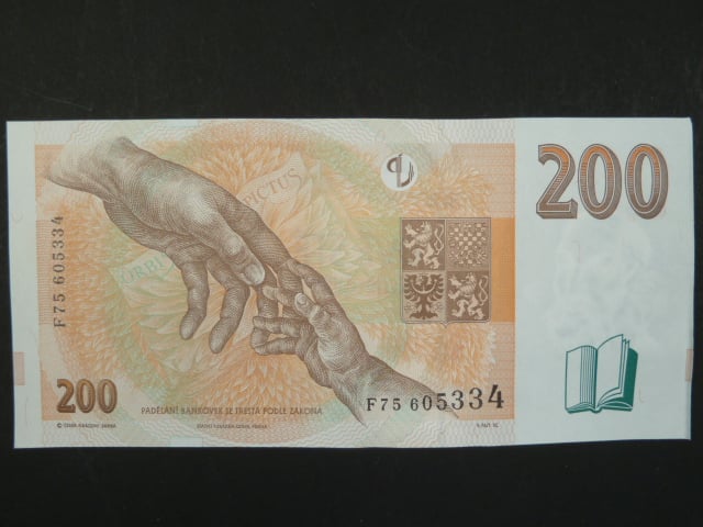 200 Kč 1998 s. F 75, Baj. CZ 20, Pi. 19