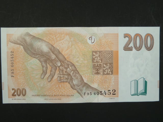 200 Kč 1998 s. F 95, Baj. CZ 20, Pi. 19