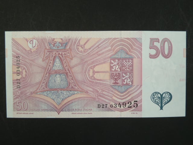 50 Kč 1997 s. D 27, Baj. CZ 17, Pi. 17